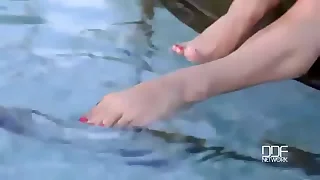 Splish Splash: Wet Pole Dance And Dildo Masturbation