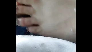 Amateur interracial footjob